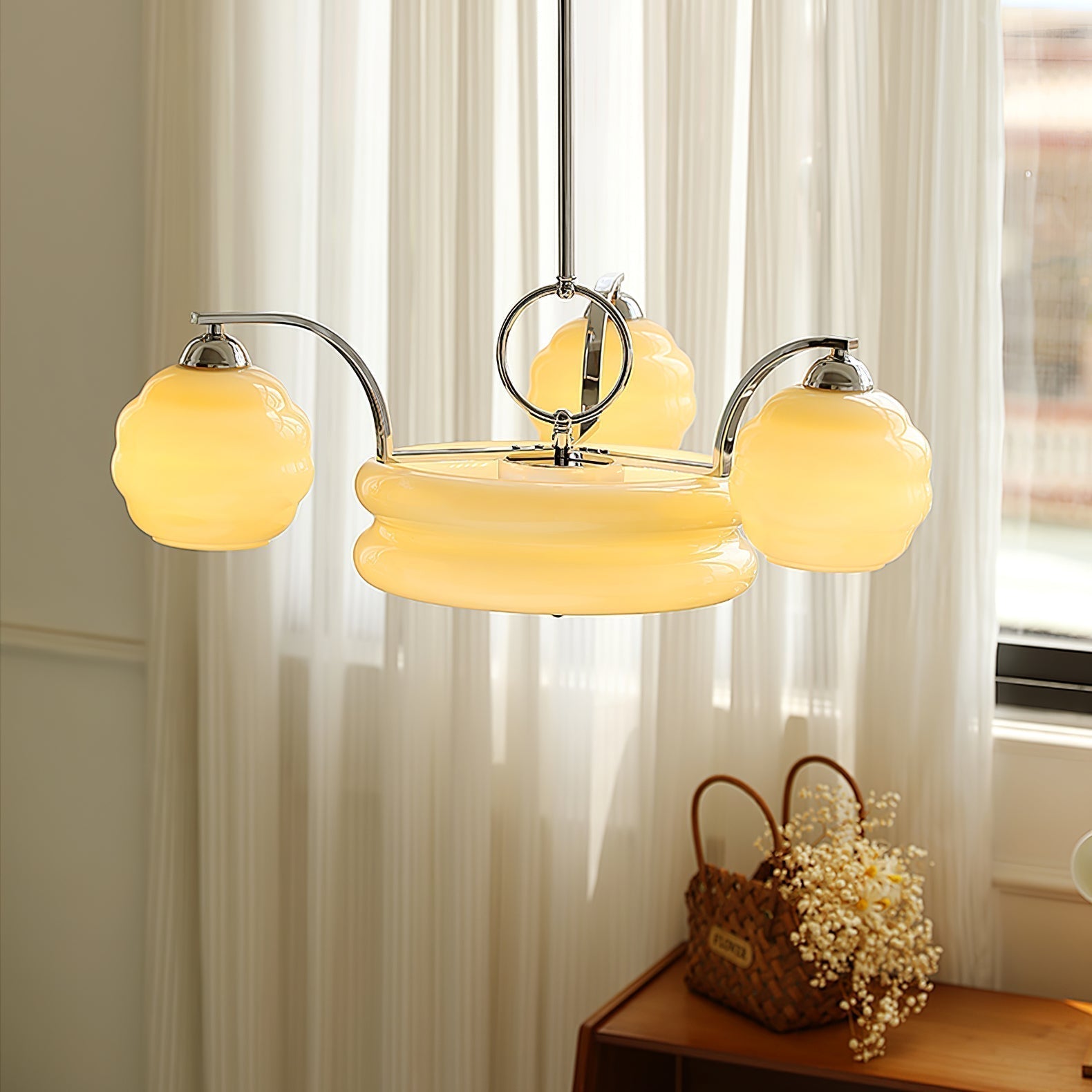 Art Deco Vintage Chandelier - Lamp Outdoor