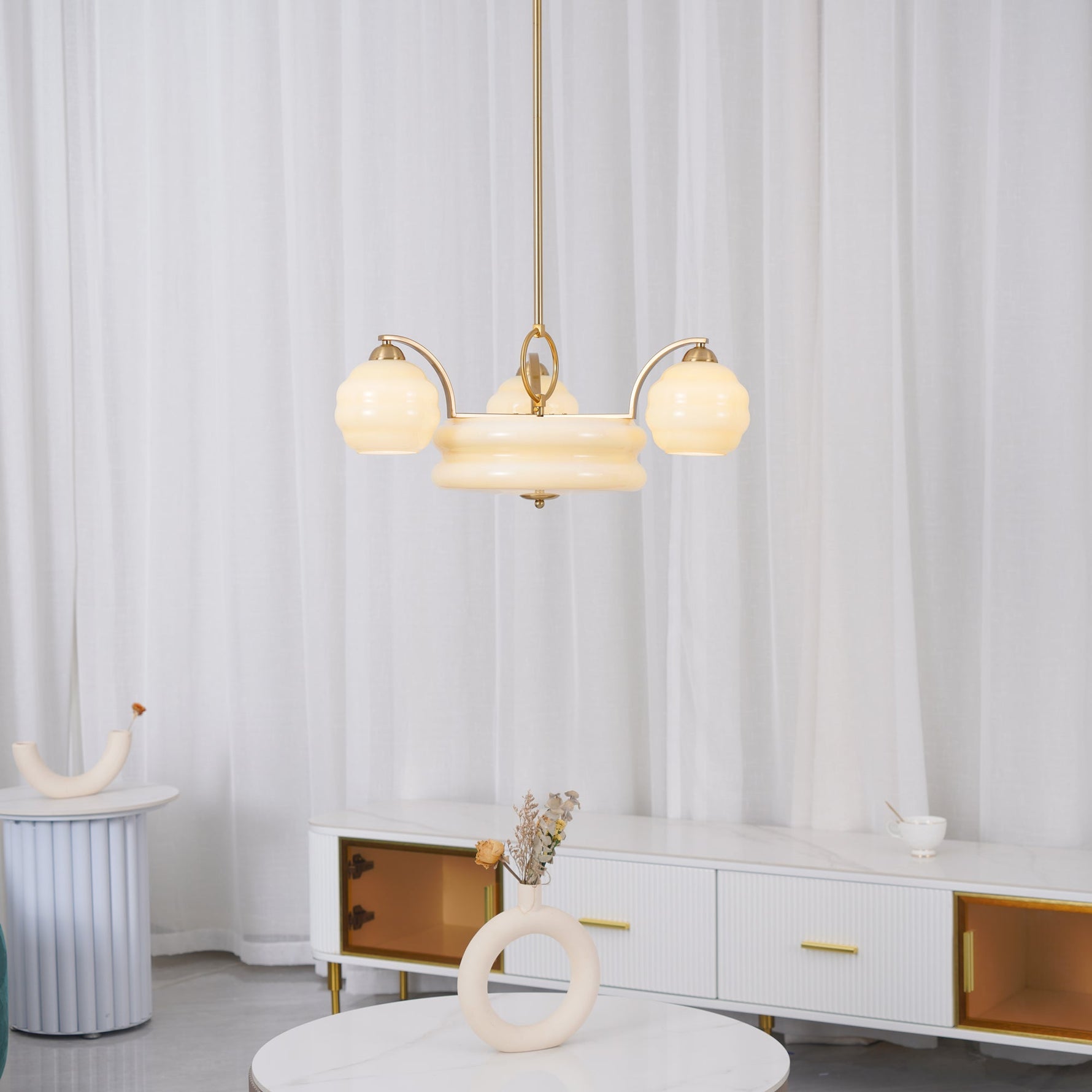 Art Deco Vintage Chandelier - Lamp Outdoor