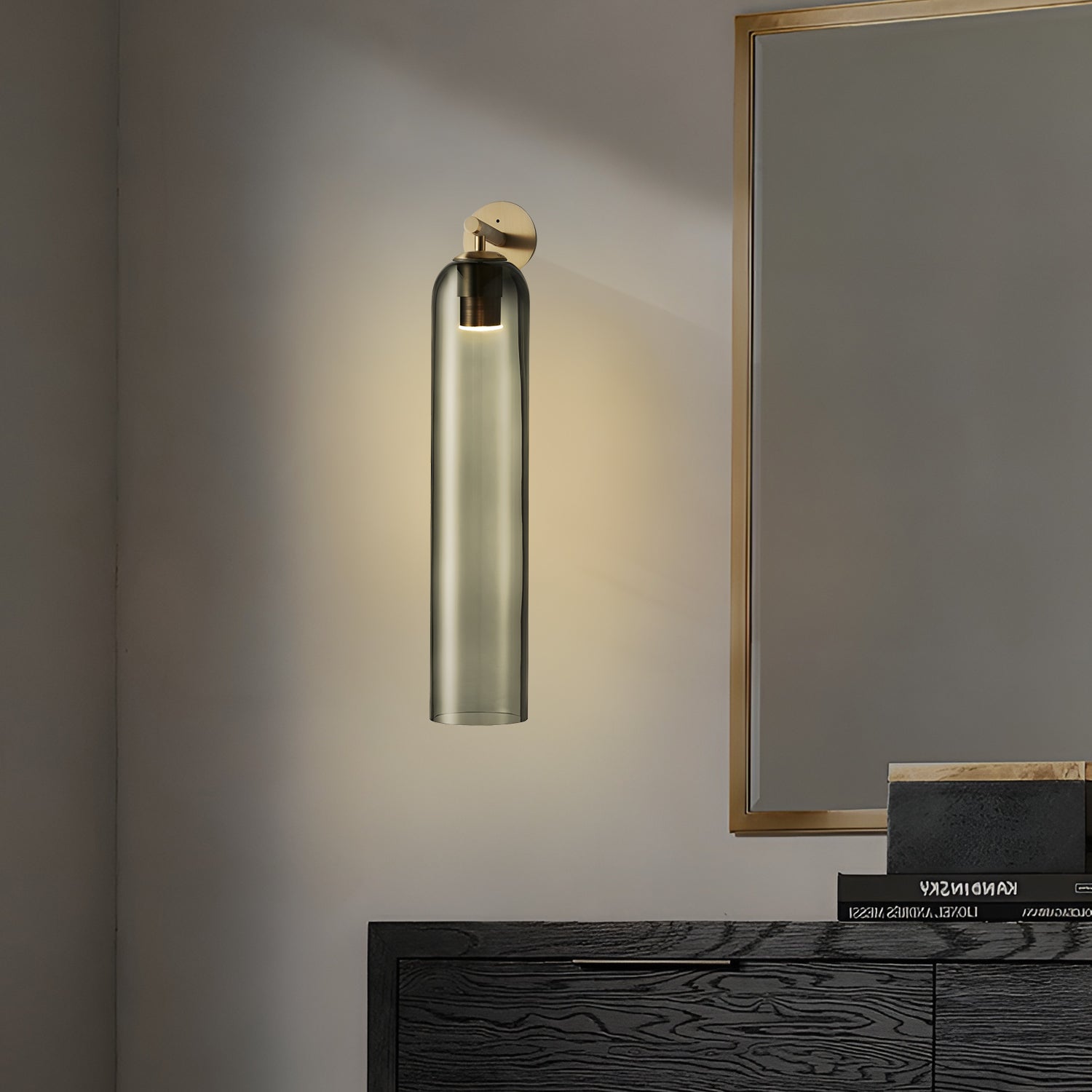 June Glass Indoor Wall Lamp Cylindrical - Lamp Outdoor