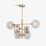 Aurora Chandelier Smoke Glass Round Layered - Lamp Outdoor
