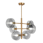 Aurora Chandelier Smoke Glass Round Layered - Lamp Outdoor