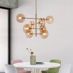 Aurora Chandelier Smoke Glass Round Layered - Lamp Outdoor