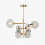 Aurora Chandelier Smoke Glass Round Layered - Lamp Outdoor