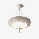 Rococo Plaster Pendant Chandelier - Lamp Outdoor