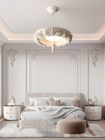 Rococo Plaster Pendant Chandelier - Lamp Outdoor