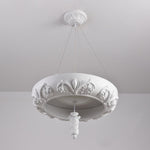 Rococo Plaster Pendant Chandelier - Lamp Outdoor