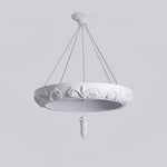 Rococo Plaster Pendant Chandelier - Lamp Outdoor