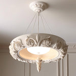 Rococo Plaster Pendant Chandelier - Lamp Outdoor