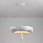 Rococo Plaster Pendant Chandelier - Lamp Outdoor