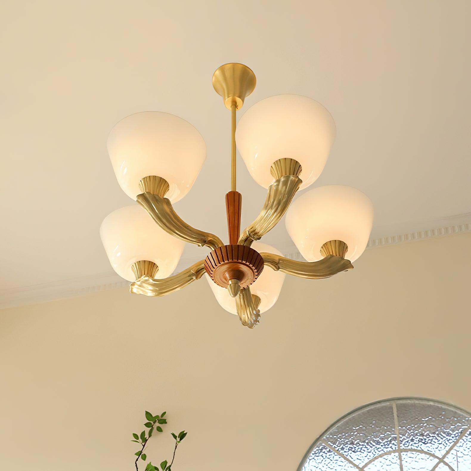 Lustra Chandelier Flared Shade Vintage - Lamp Outdoor
