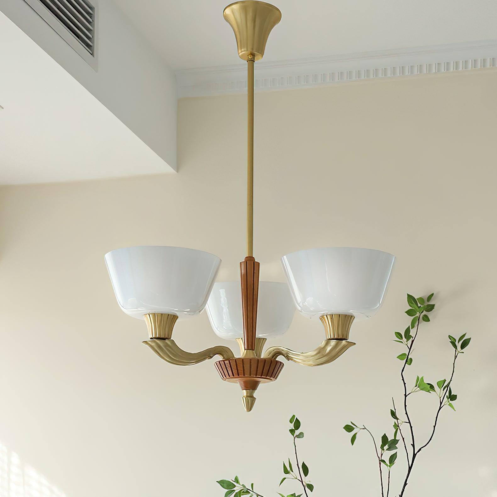 Lustra Chandelier Flared Shade Vintage - Lamp Outdoor