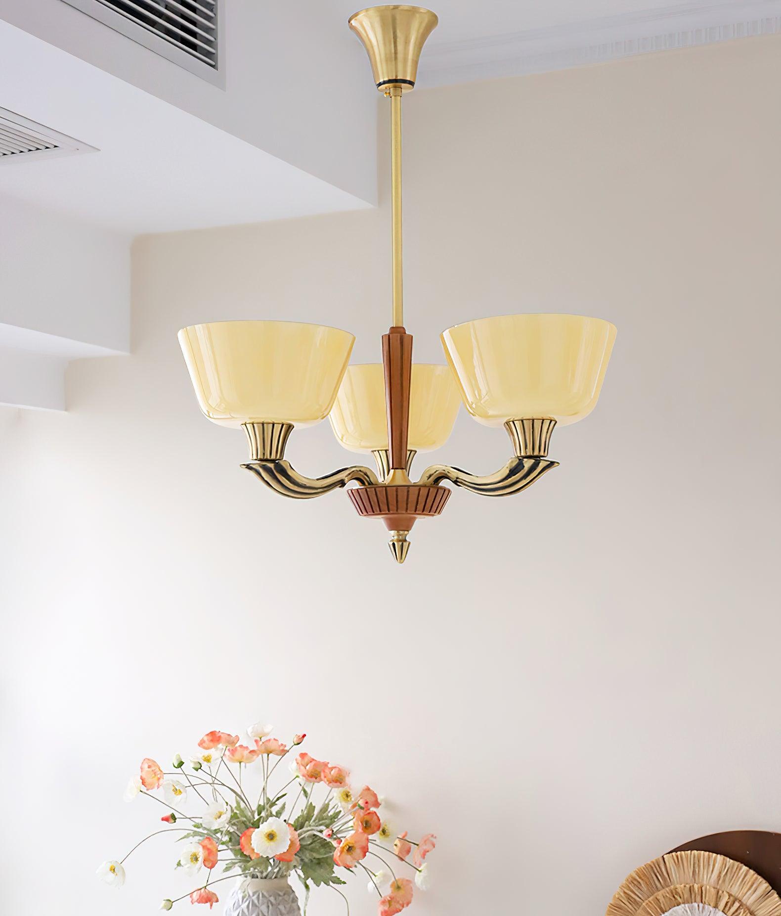 Lustra Chandelier Flared Shade Vintage - Lamp Outdoor