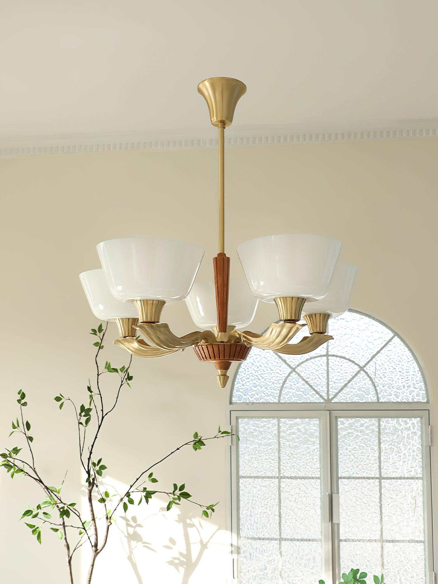 Lustra Chandelier Flared Shade Vintage - Lamp Outdoor