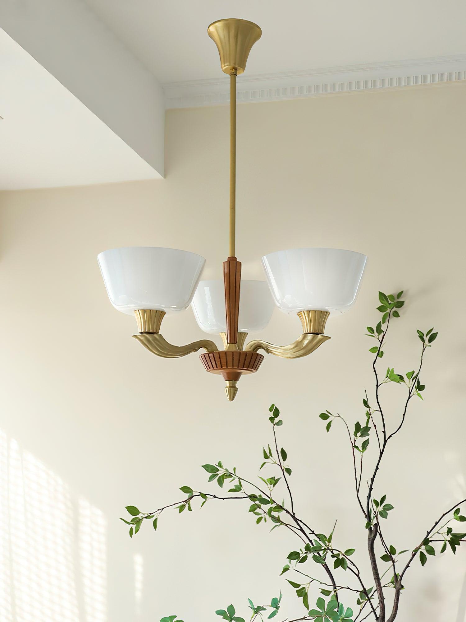Lustra Chandelier Flared Shade Vintage - Lamp Outdoor