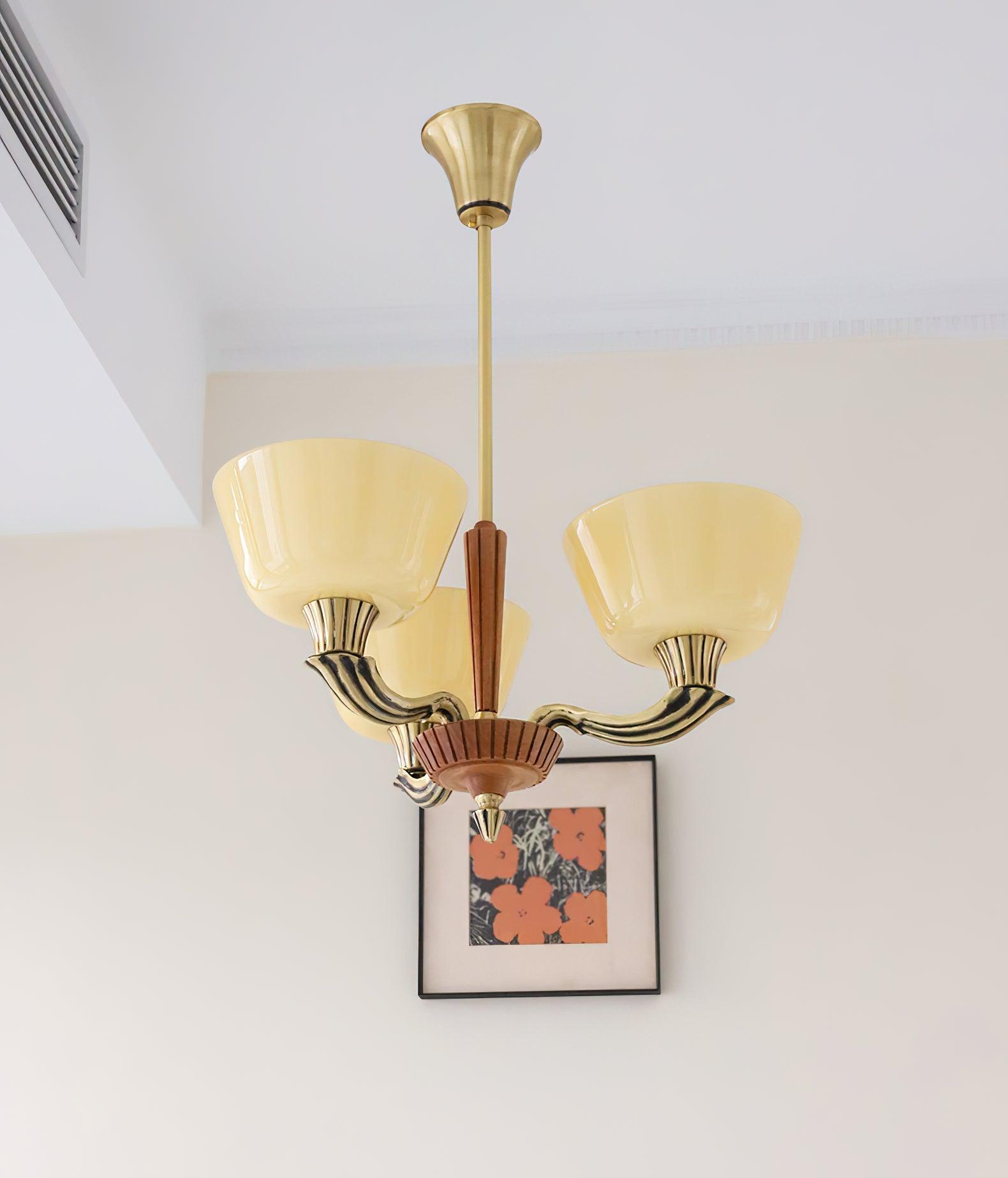 Lustra Chandelier Flared Shade Vintage - Lamp Outdoor