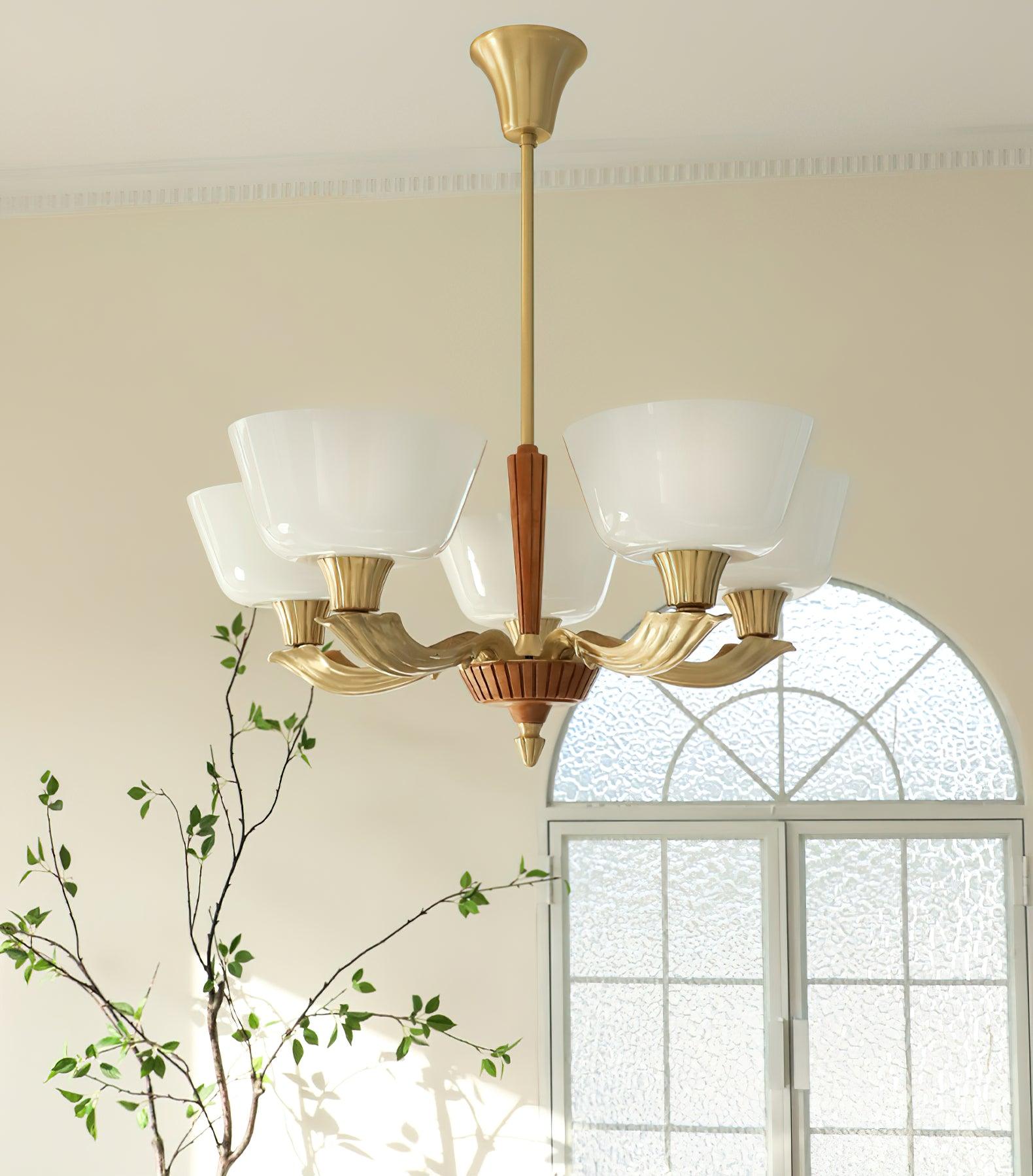 Lustra Chandelier Flared Shade Vintage - Lamp Outdoor