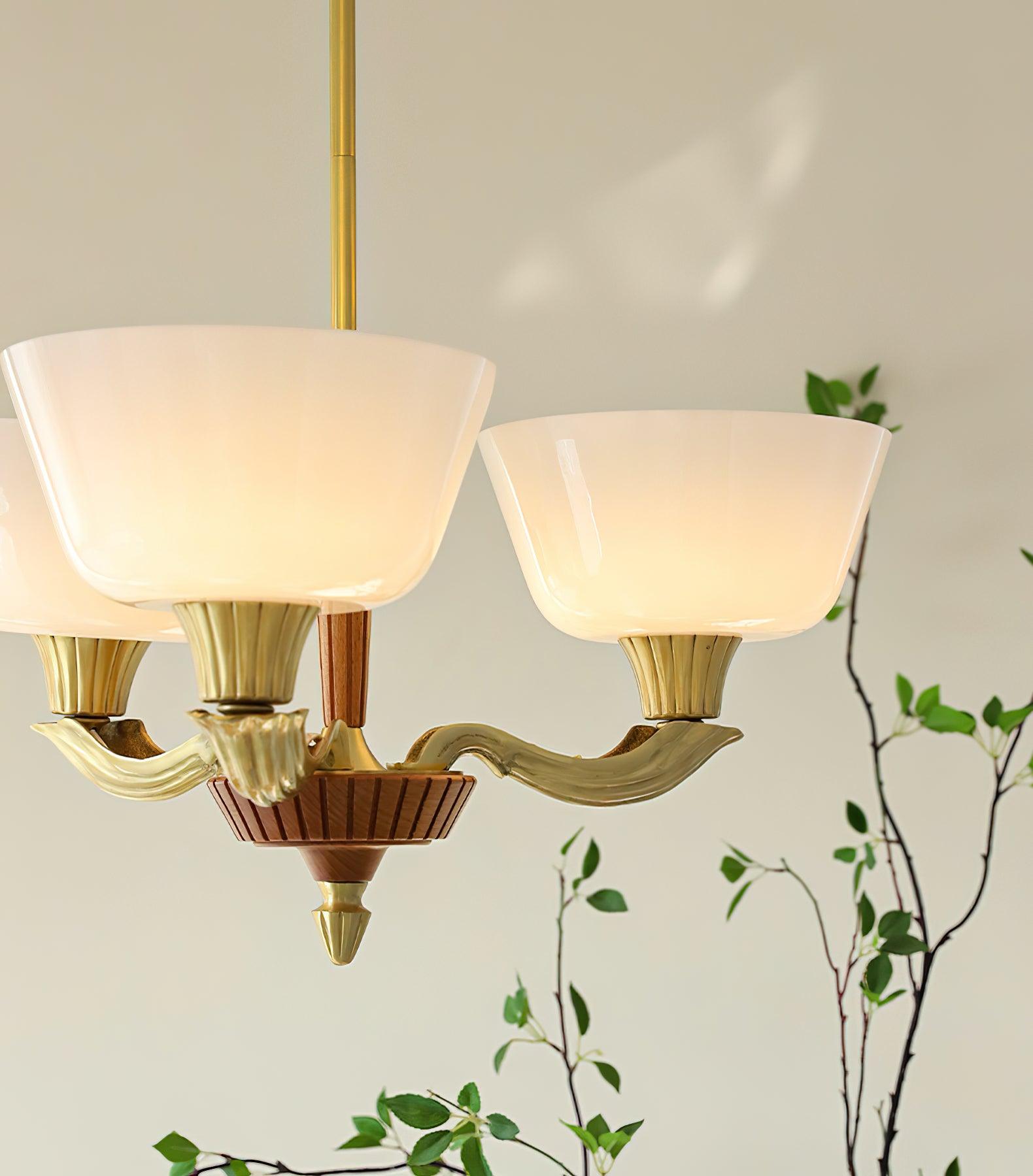 Lustra Chandelier Flared Shade Vintage - Lamp Outdoor