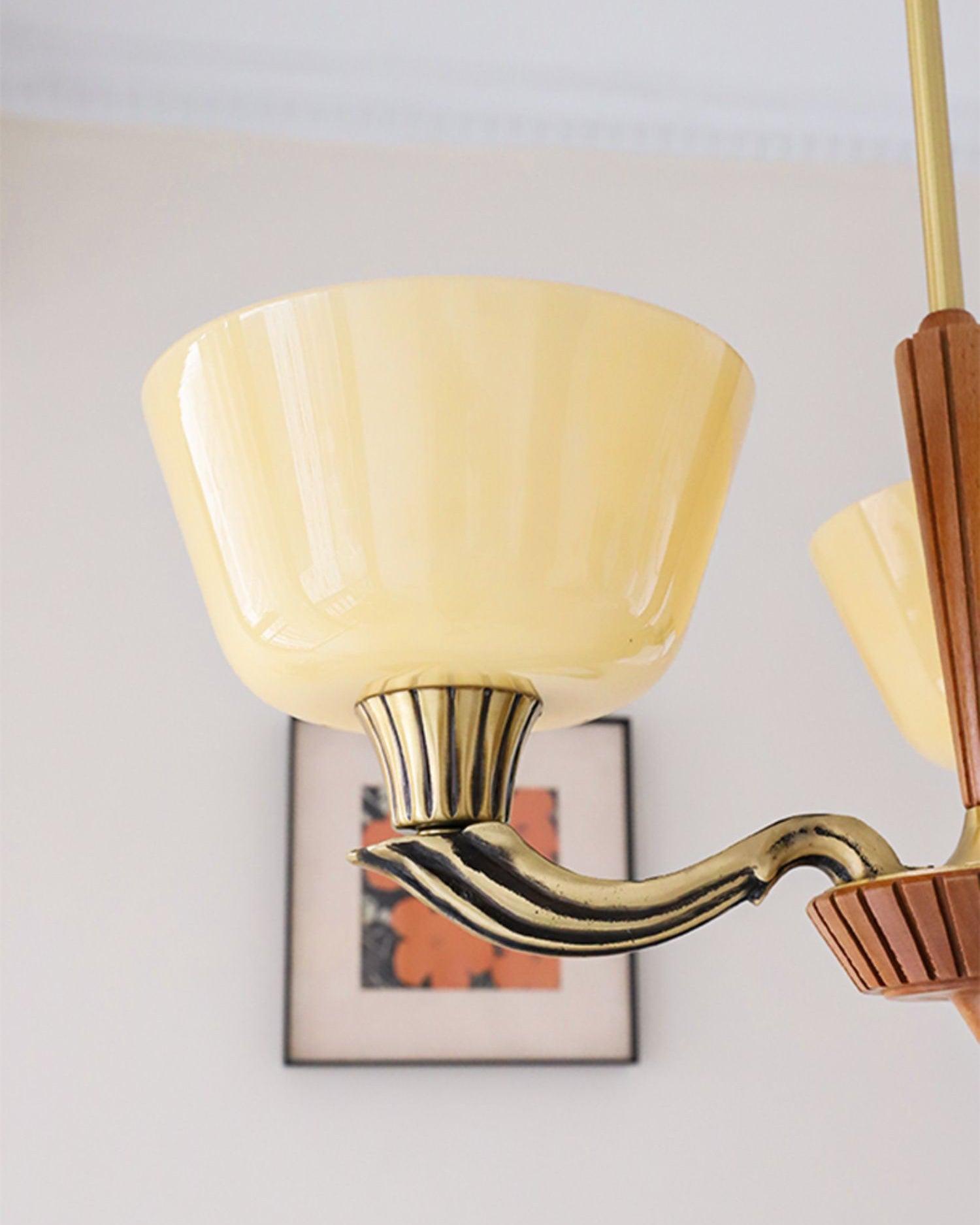 Lustra Chandelier Flared Shade Vintage - Lamp Outdoor