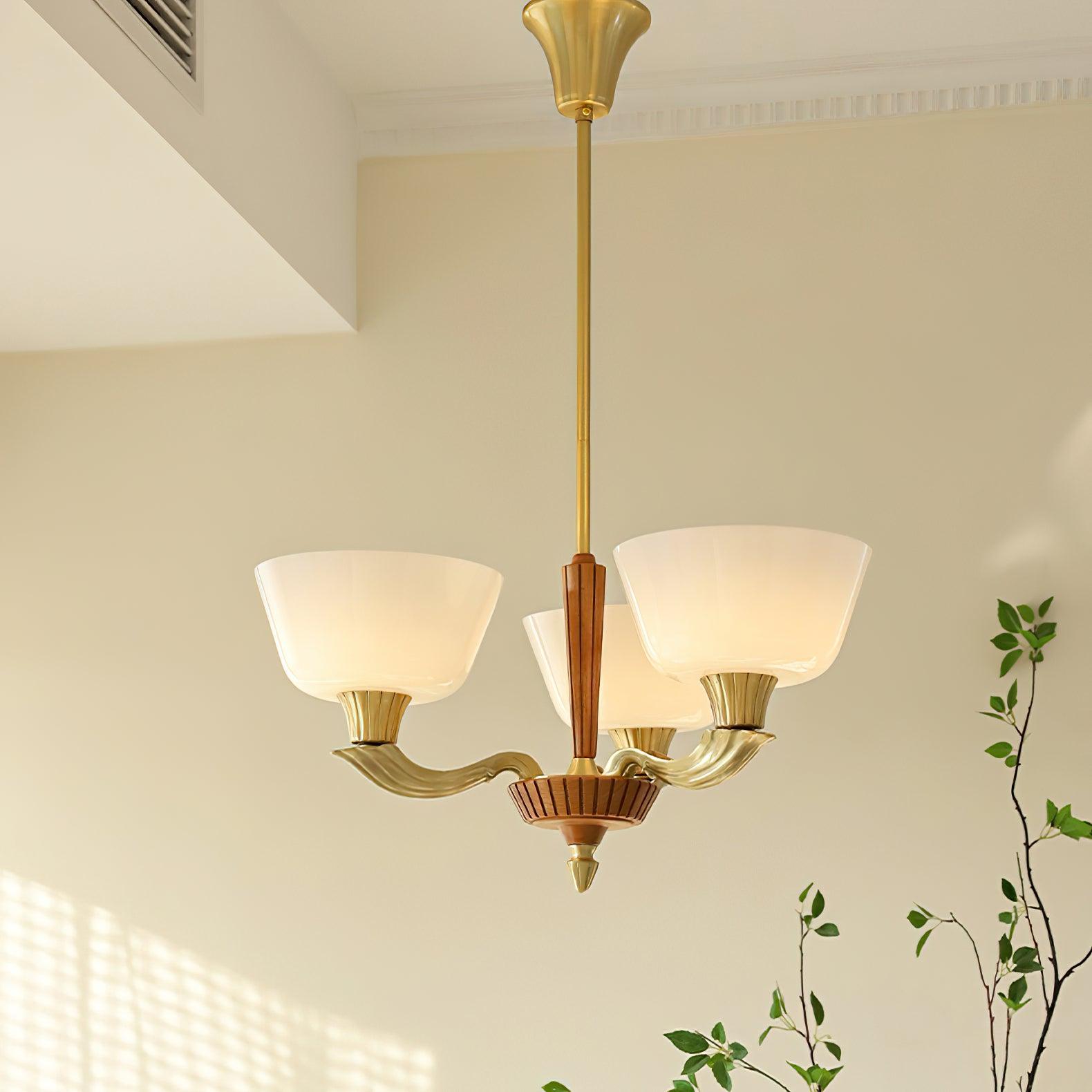Lustra Chandelier Flared Shade Vintage - Lamp Outdoor