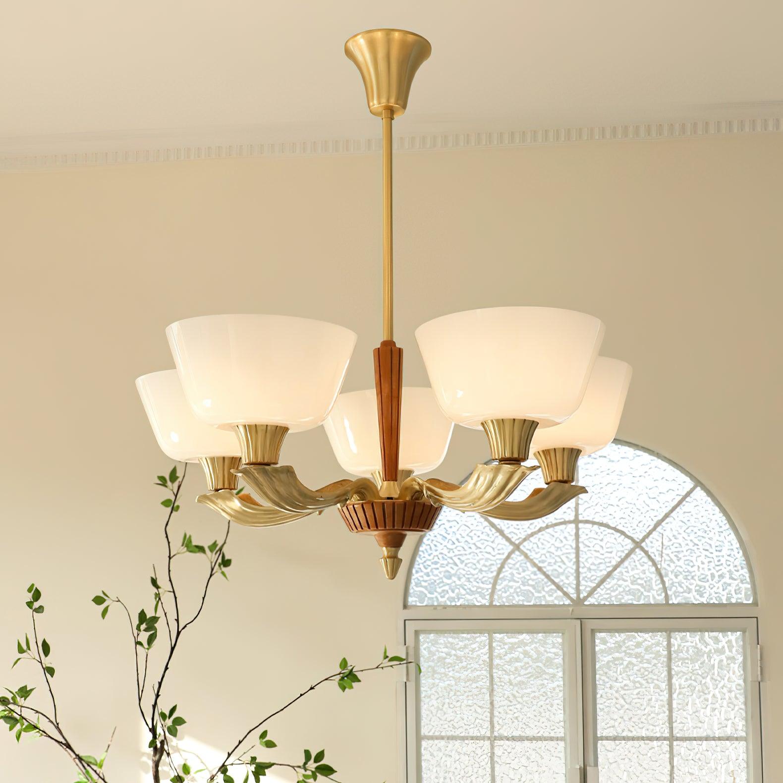Lustra Chandelier Flared Shade Vintage - Lamp Outdoor
