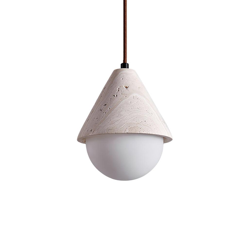 Aslo Minimalist Travertine Pendant Light