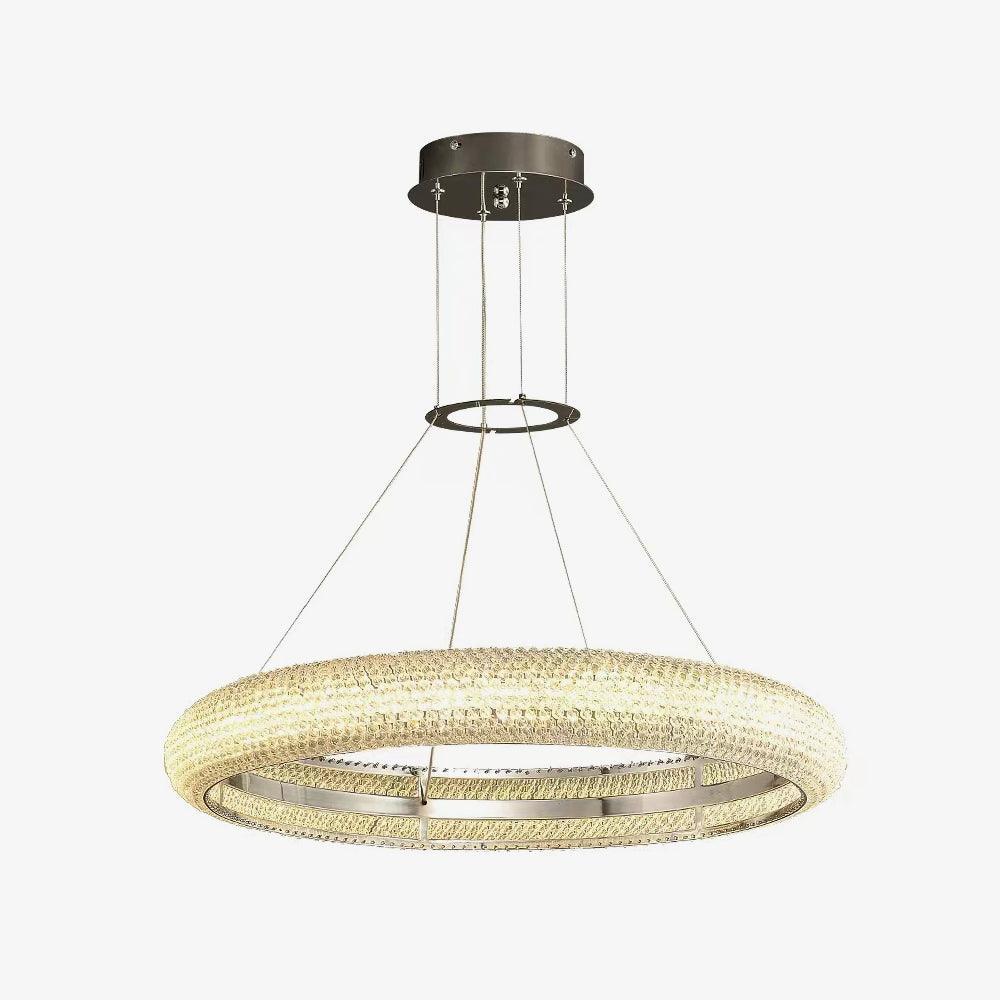 Vazorora Modern Minimalist Ring Metal Crystal Chandelier - Lamp Outdoor