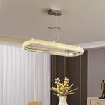 Vazorora Modern Minimalist Ring Metal Crystal Chandelier - Lamp Outdoor