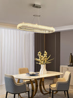 Vazorora Modern Minimalist Ring Metal Crystal Chandelier - Lamp Outdoor
