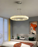 Vazorora Modern Minimalist Ring Metal Crystal Chandelier - Lamp Outdoor