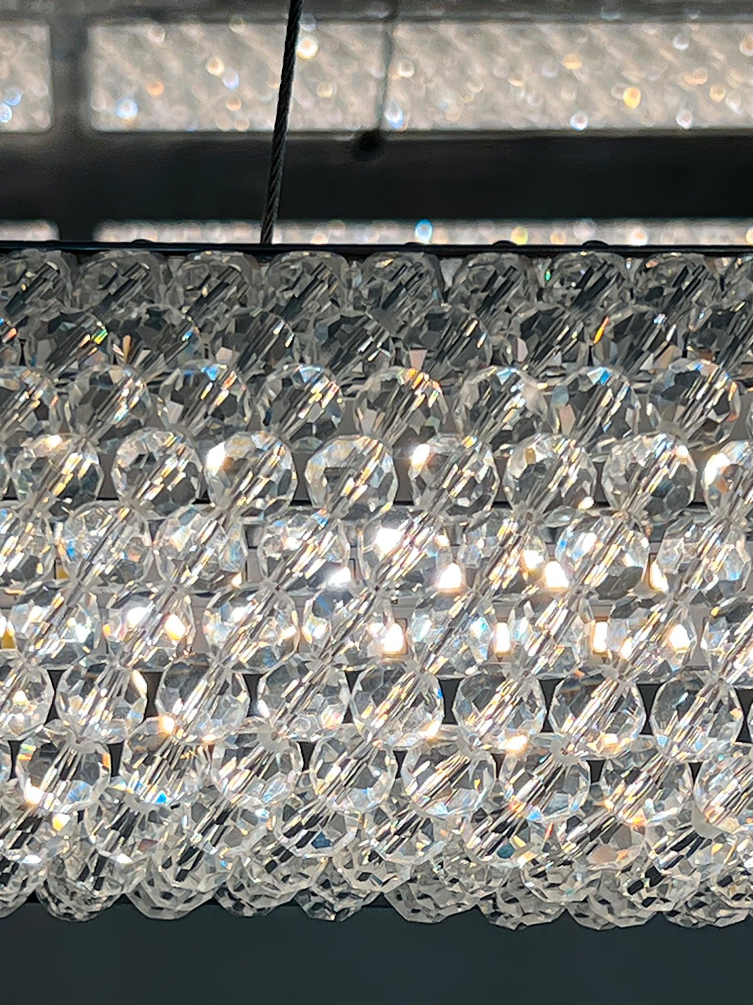 Vazorora Modern Minimalist Ring Metal Crystal Chandelier - Lamp Outdoor