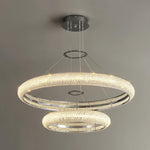 Vazorora Modern Minimalist Ring Metal Crystal Chandelier - Lamp Outdoor