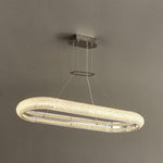 Vazorora Modern Minimalist Ring Metal Crystal Chandelier - Lamp Outdoor