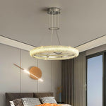 Vazorora Modern Minimalist Ring Metal Crystal Chandelier - Lamp Outdoor