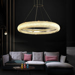 Vazorora Modern Minimalist Ring Metal Crystal Chandelier - Lamp Outdoor