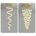 Caphayra Floral Ceramic Brass Chandelier - Lamp Outdoor
