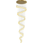 Caphayra Floral Ceramic Brass Chandelier - Lamp Outdoor