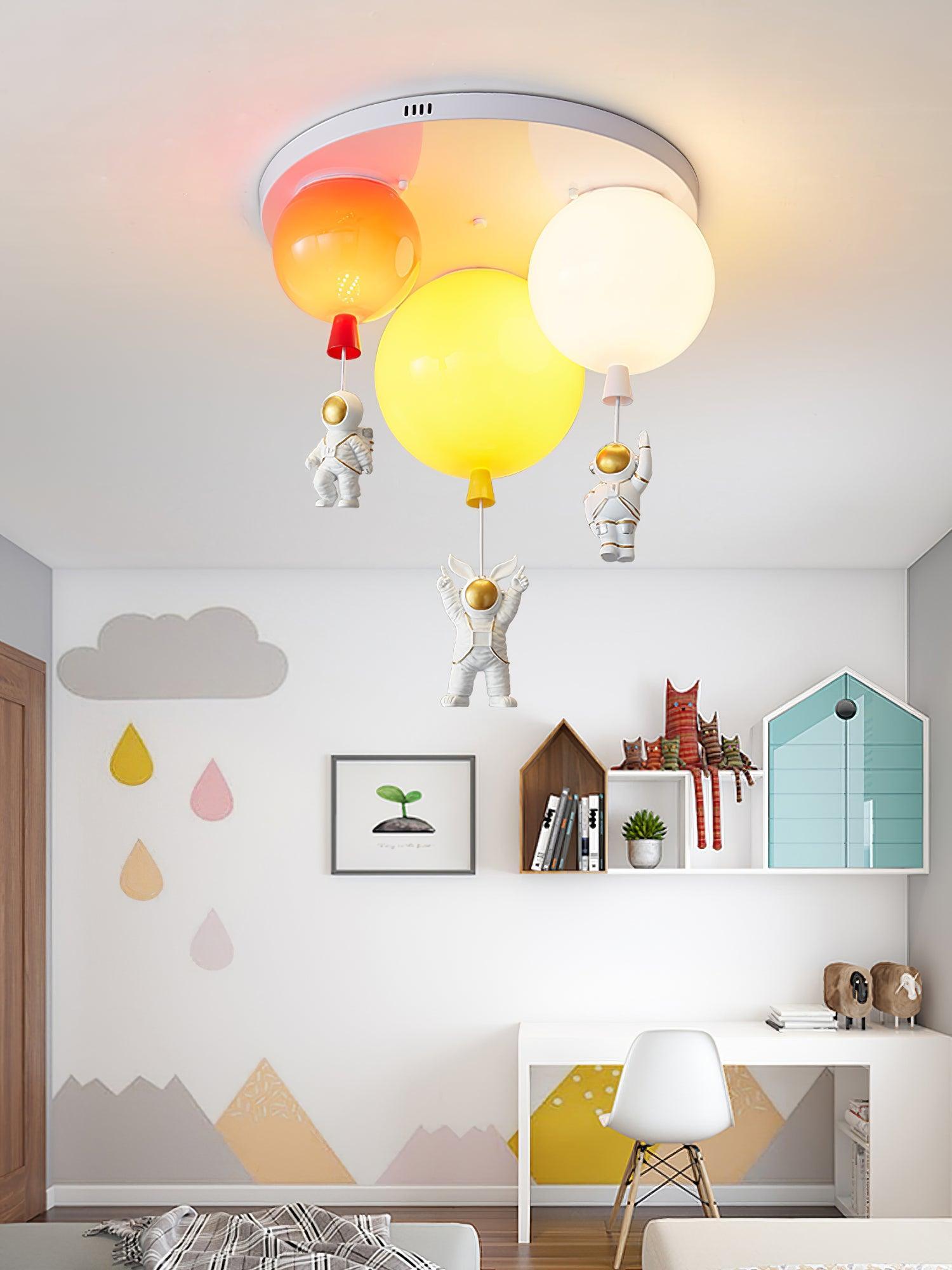 Astronaut Glossy Balloon Ceiling Lamp - Lamp Outdoor