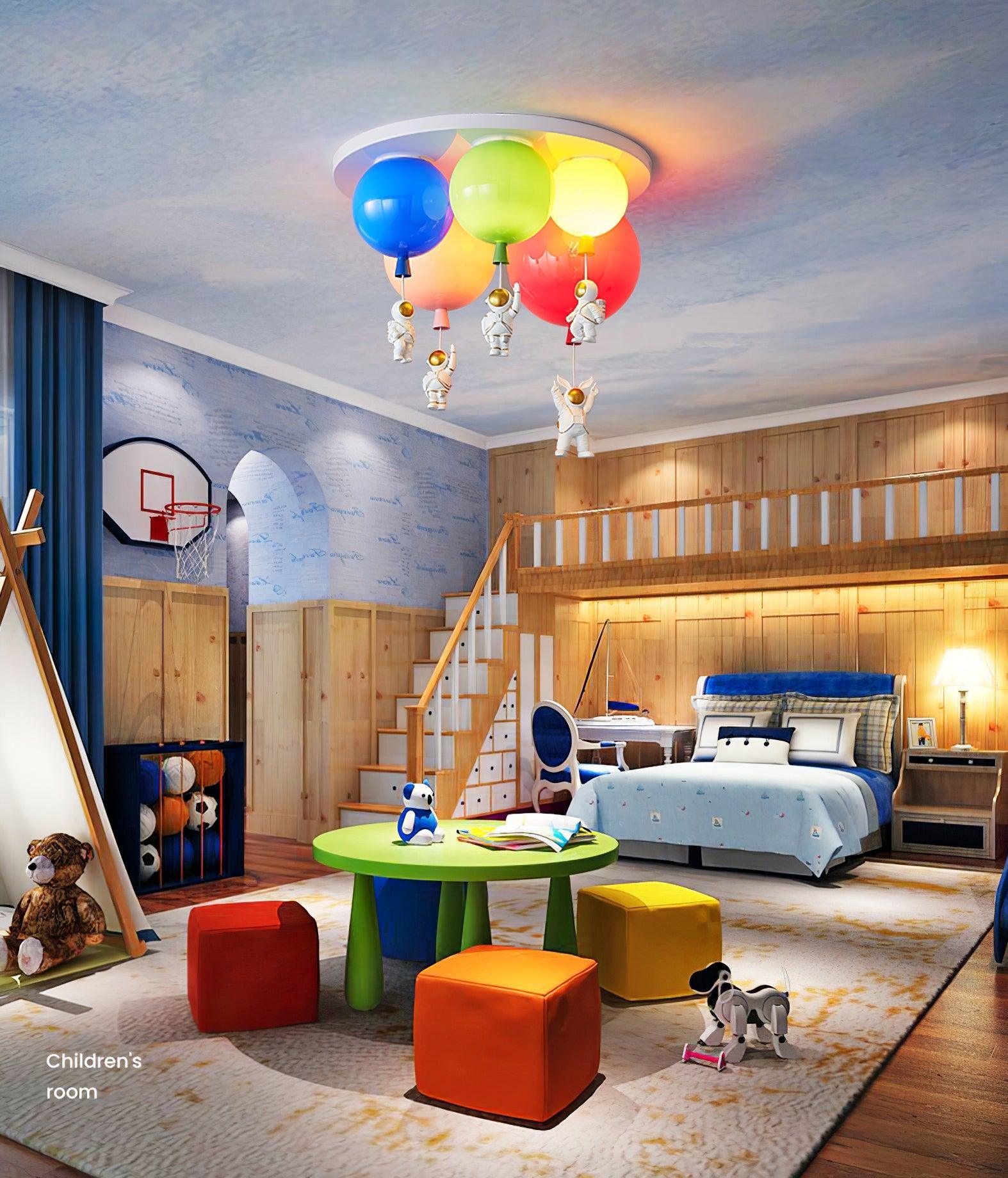 Astronaut Glossy Balloon Ceiling Lamp - Lamp Outdoor
