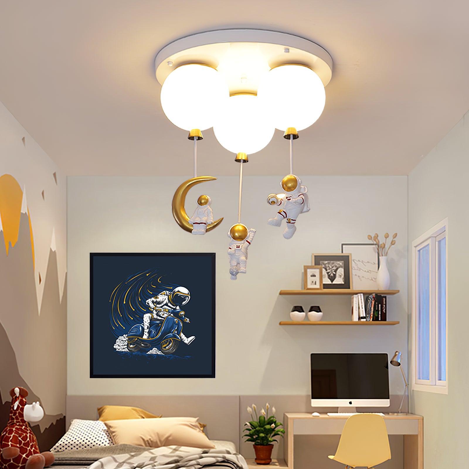 Astronaut Glossy Balloon Ceiling Lamp - Lamp Outdoor