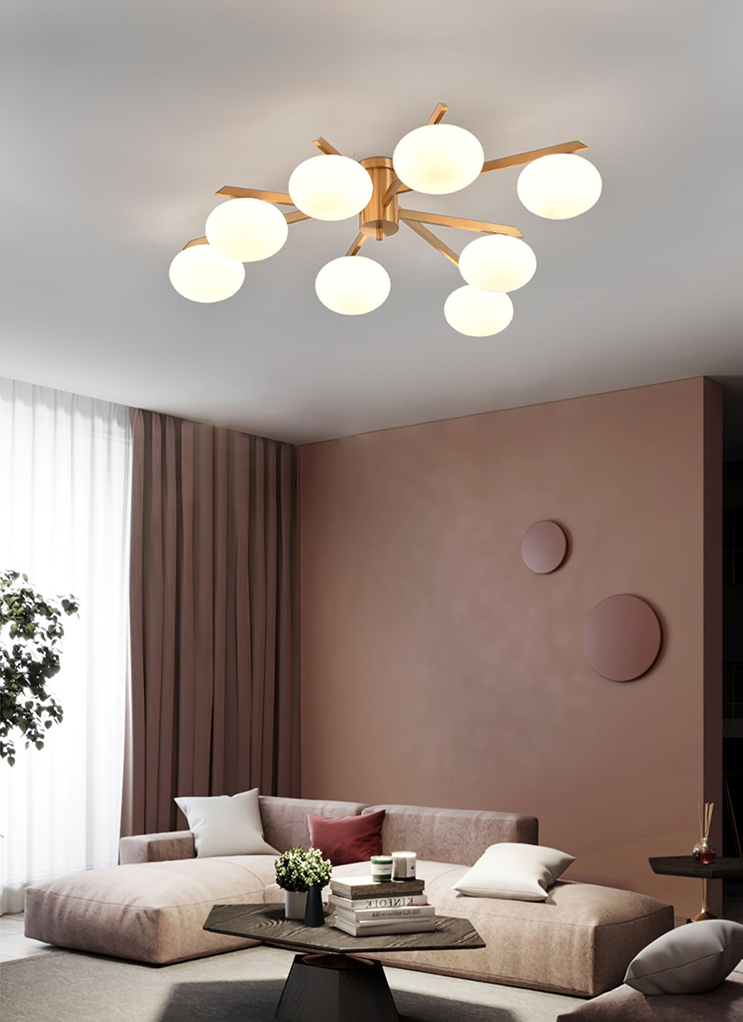 Nova Modern Glass Ceiling Light - Lamp Outdoor