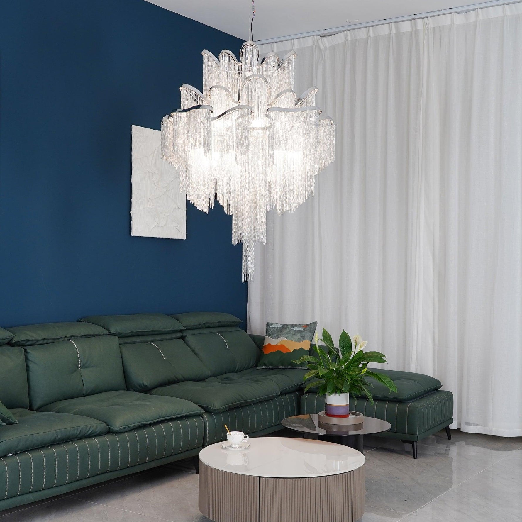 Stream Chain Chandelier - Lamp Outdoor