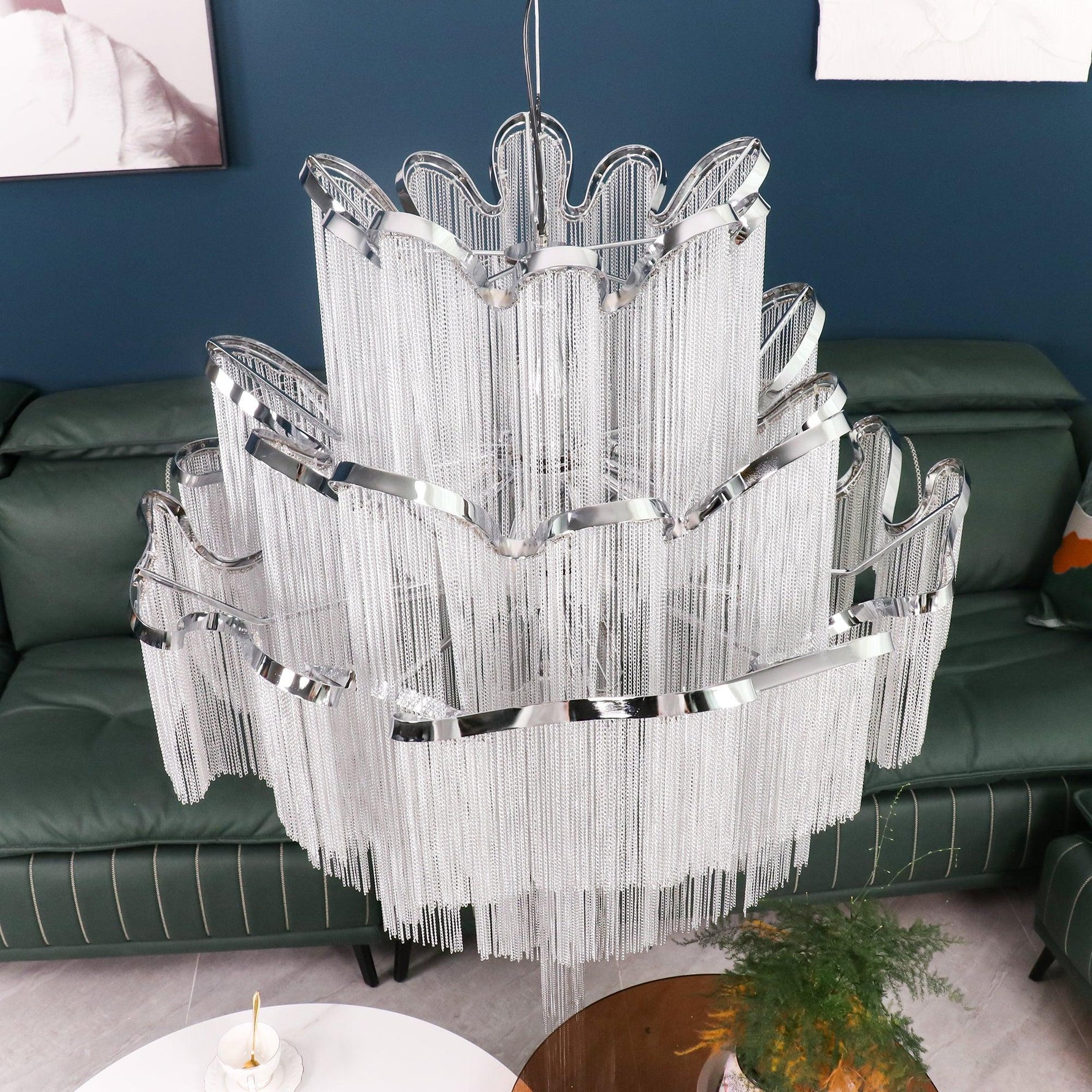 Stream Chain Chandelier - Lamp Outdoor