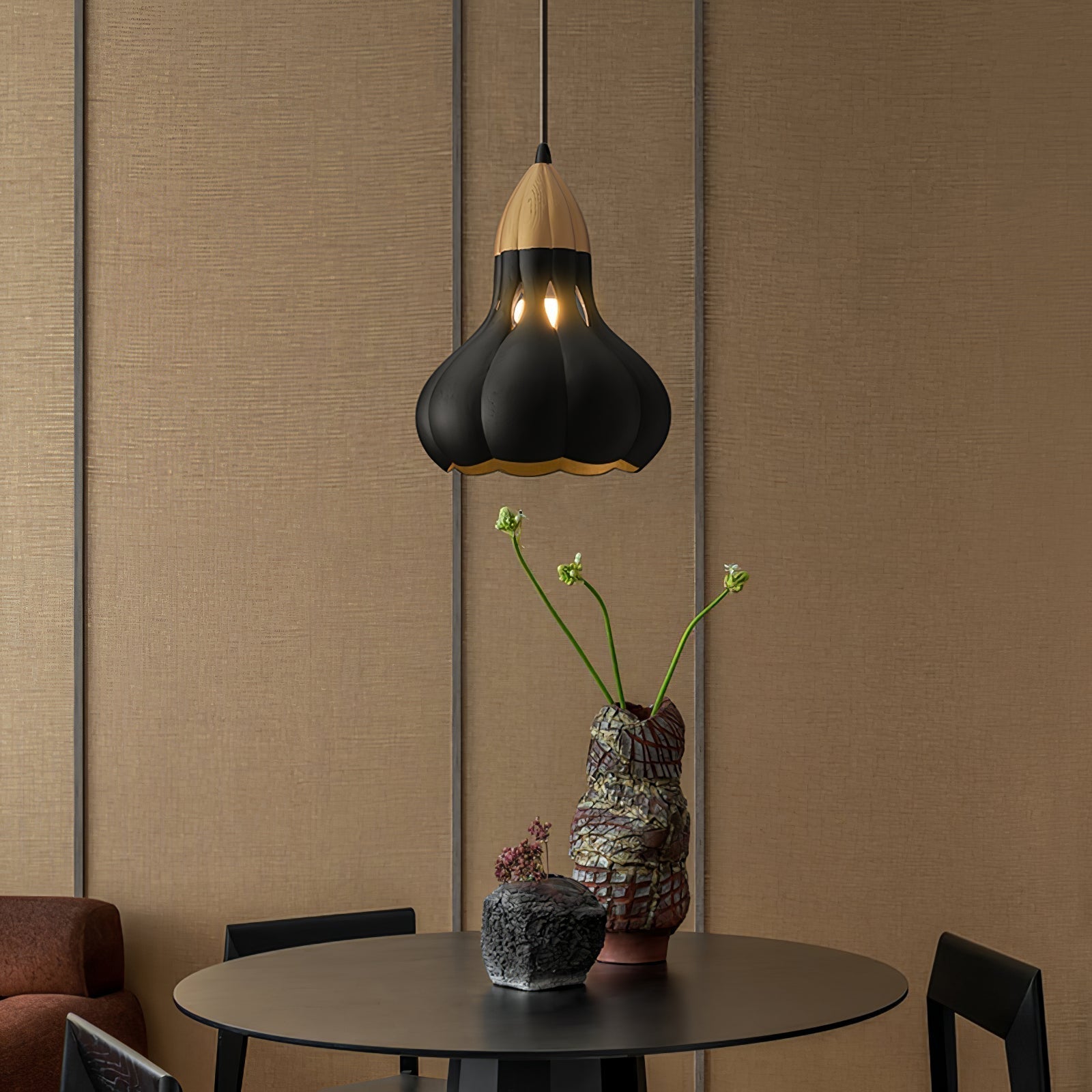 Arraeion Individual Creativity Wood Metal Pendant Lamp - Lamp Outdoor