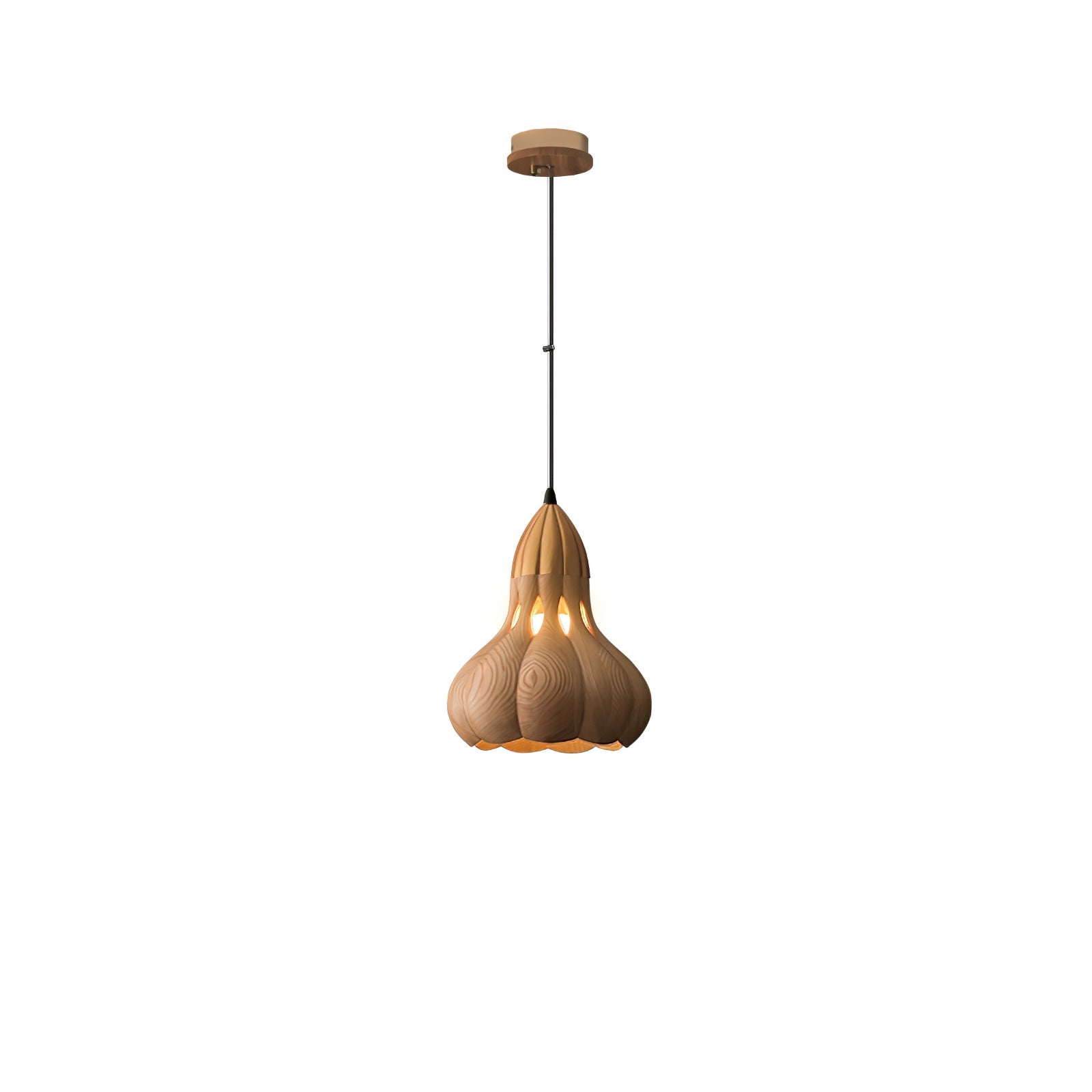 Arraeion Individual Creativity Wood Metal Pendant Lamp - Lamp Outdoor