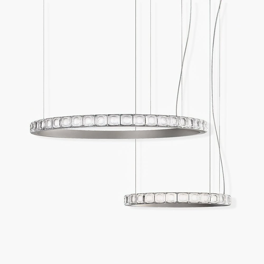Avzorion Modern Minimalist Ring Glass Metal Chandelier - Lamp Outdoor