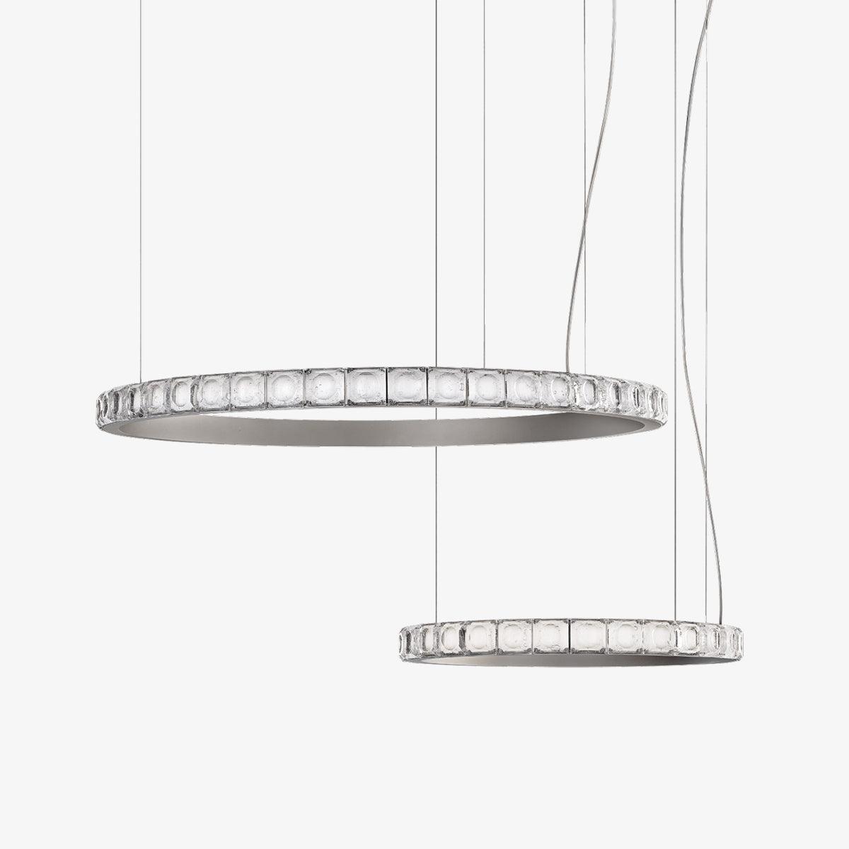 Avzorion Modern Minimalist Ring Glass Metal Chandelier - Lamp Outdoor
