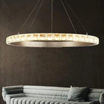 Avzorion Modern Minimalist Ring Glass Metal Chandelier - Lamp Outdoor