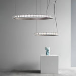 Avzorion Modern Minimalist Ring Glass Metal Chandelier - Lamp Outdoor