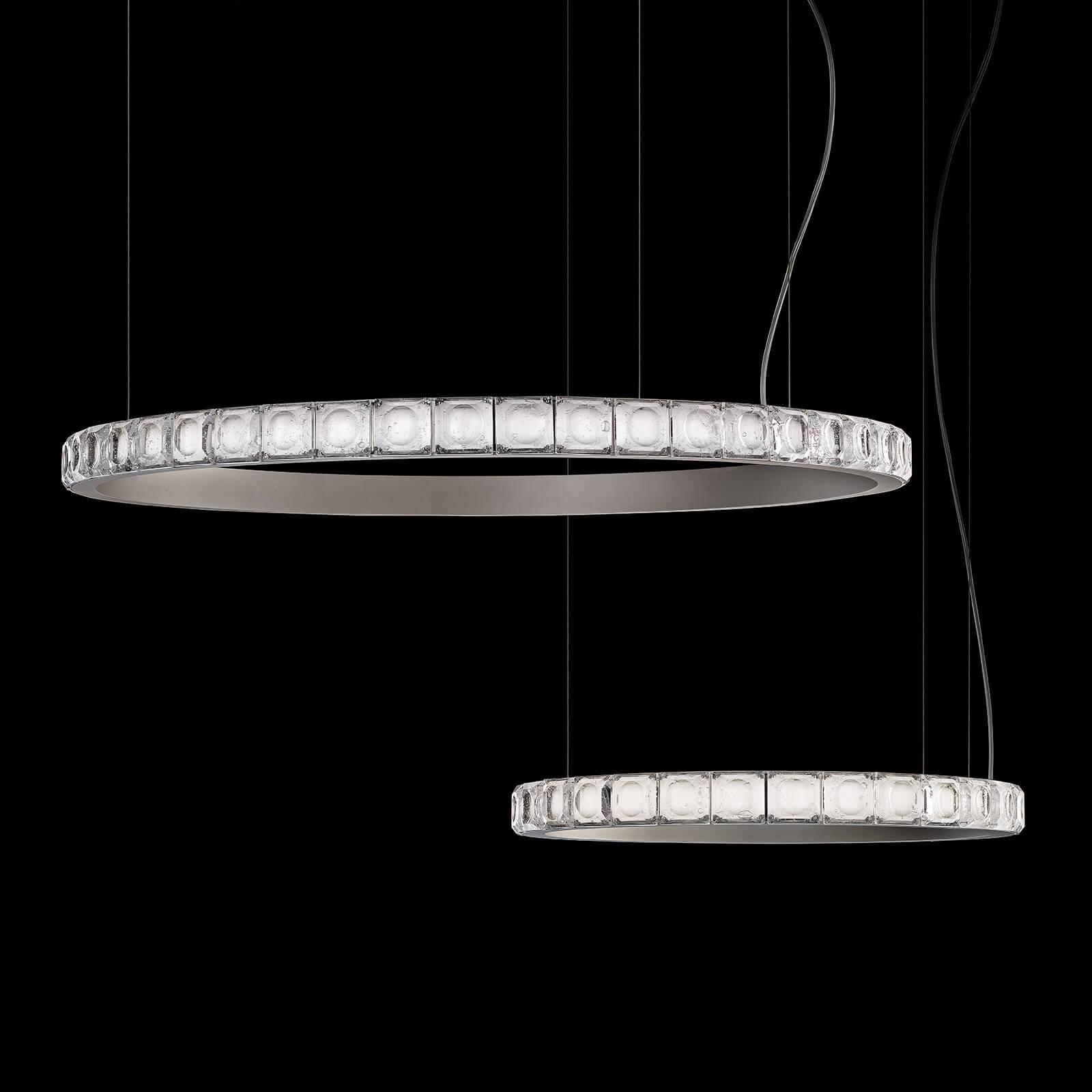 Avzorion Modern Minimalist Ring Glass Metal Chandelier - Lamp Outdoor