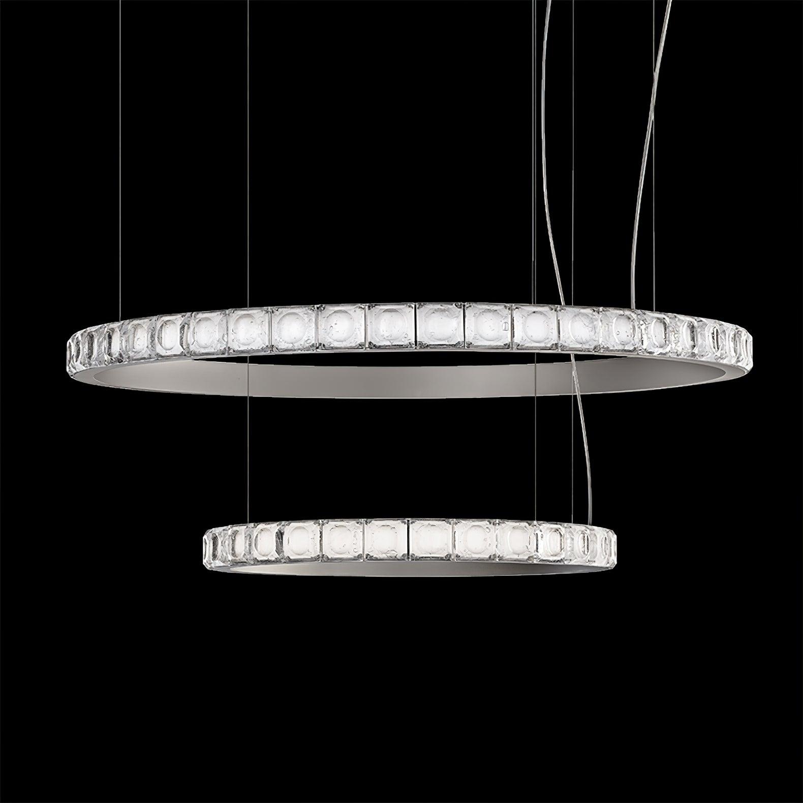 Avzorion Modern Minimalist Ring Glass Metal Chandelier - Lamp Outdoor